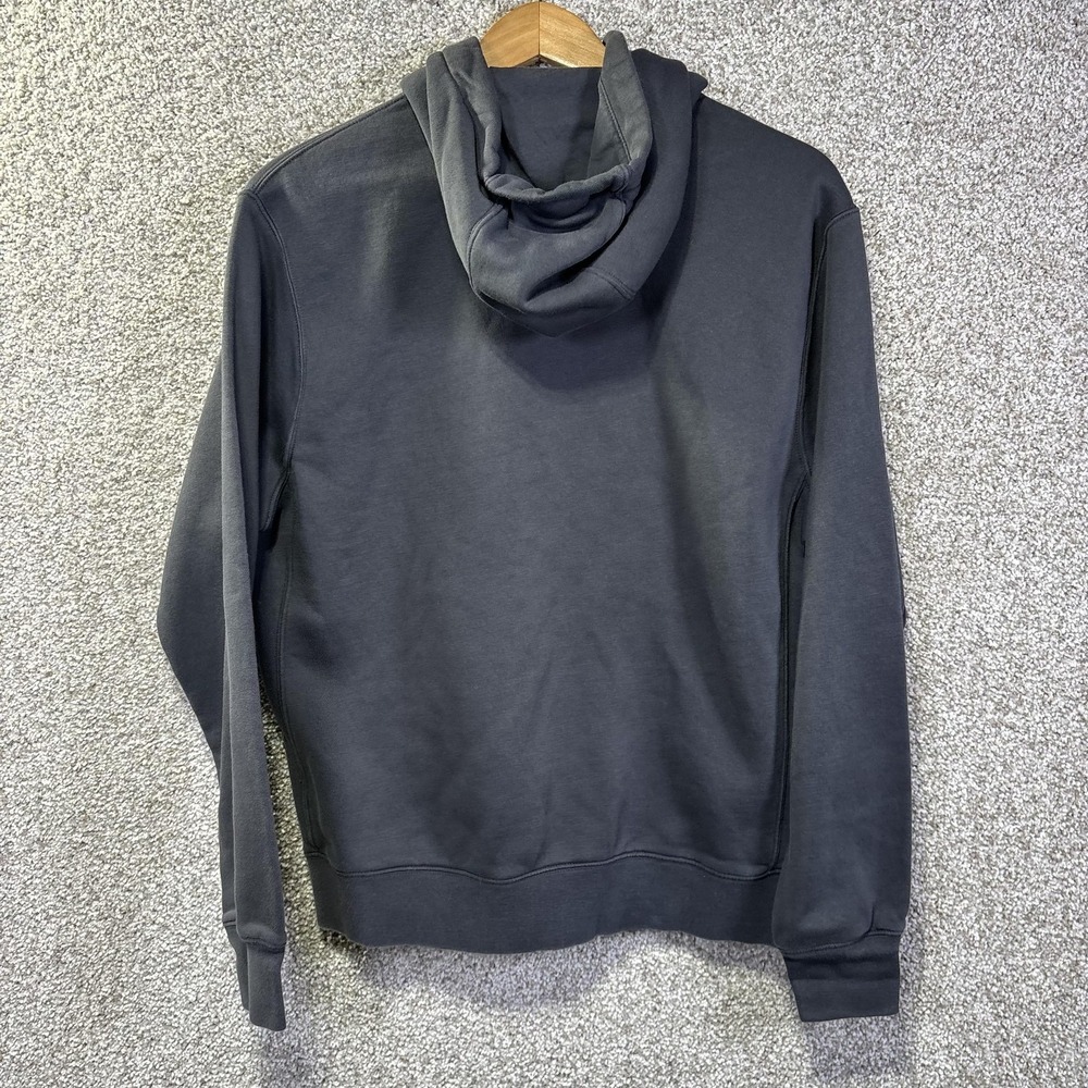 Nike Hoodie Mens Medium Gray Pullover Fleece Swoosh Logo Sweatshirt Casual - Picture 7 of 7